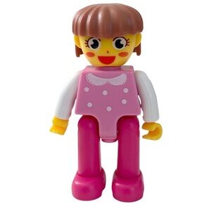 PicassoTiles Character Figure Girl, pink